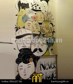 Vẽ tranh tường quán trà sữa Taster's Choice, 212 C Nguyễn Trãi, Thanh Xuân, HN