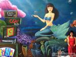 Vẽ tranh tường nàng tiên cá - dự án vẽ tranh tại hồ gươm plaza