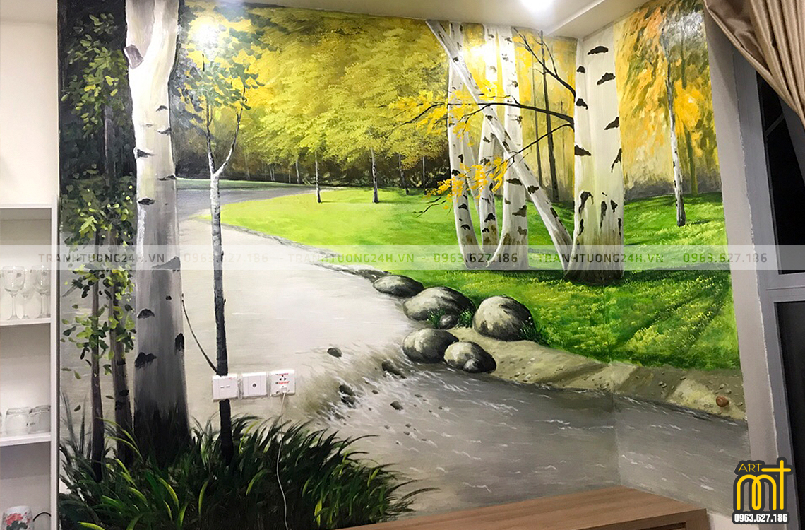  vẽ tranh tường chung cư 360 giải phóng